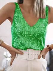 Dames Pailletten Top met Glitter Details | Feestelijk