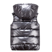 Gevoerde Shiny Bodywarmer voor Dames – Lichtgewicht Warm Gewatteerd Vest