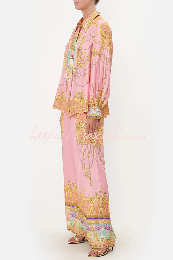 Zijden Loungewear Set voor Dames – Luxe Comfortabele Satijnen Lounge Set