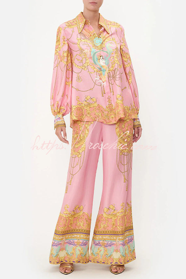 Zijden Loungewear Set voor Dames – Luxe Comfortabele Satijnen Lounge Set