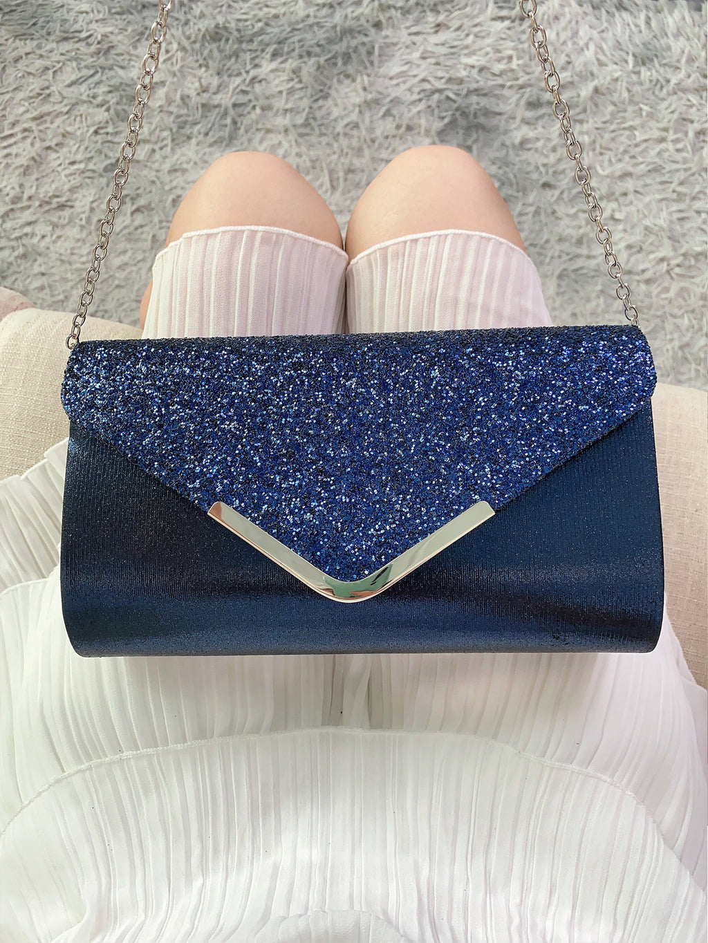Luxe Glitter Clutch
