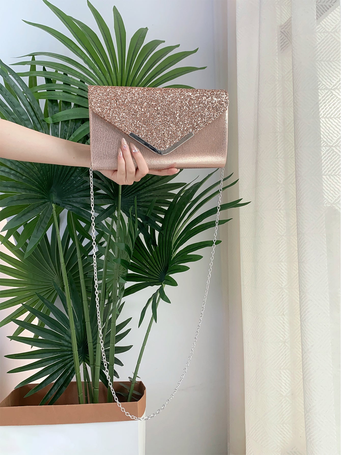 Luxe Glitter Clutch
