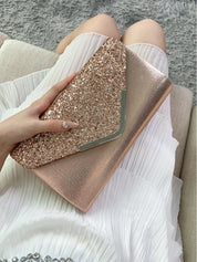 Luxe Glitter Clutch – Elegant Feesttasje