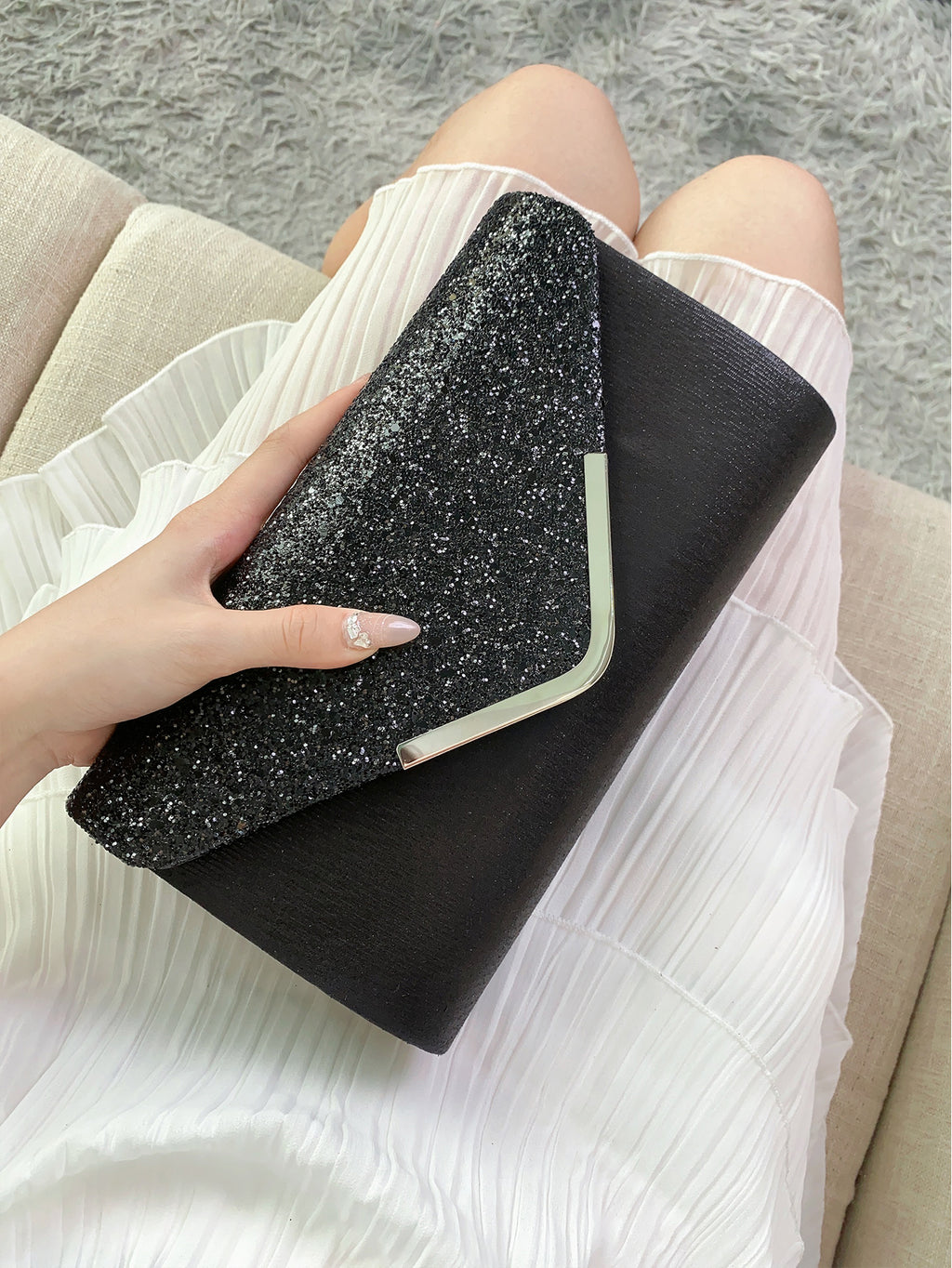 Luxe Glitter Clutch