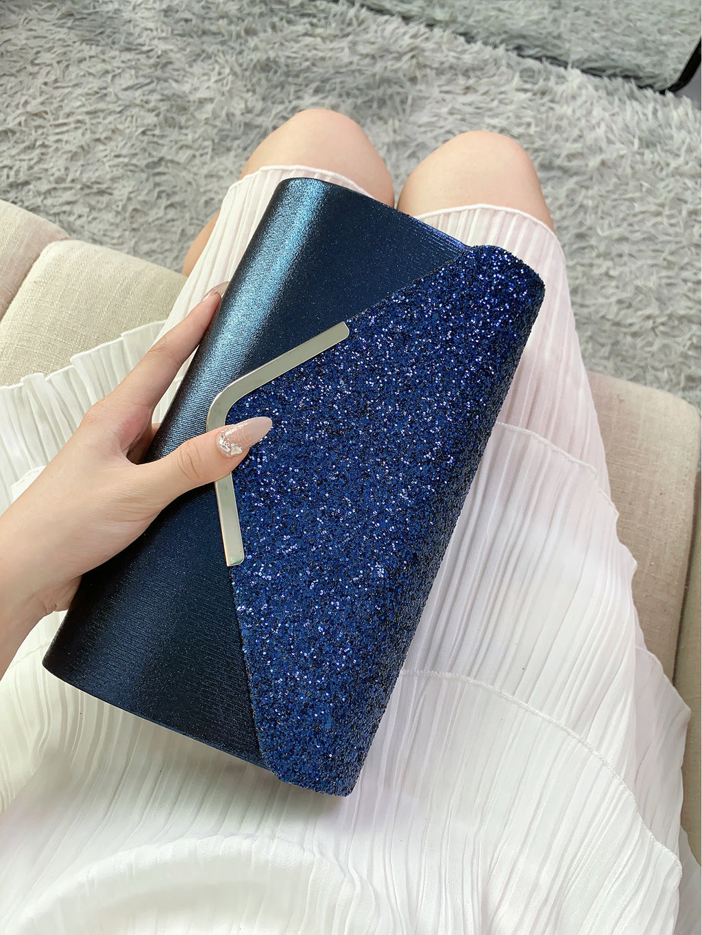 Luxe Glitter Clutch