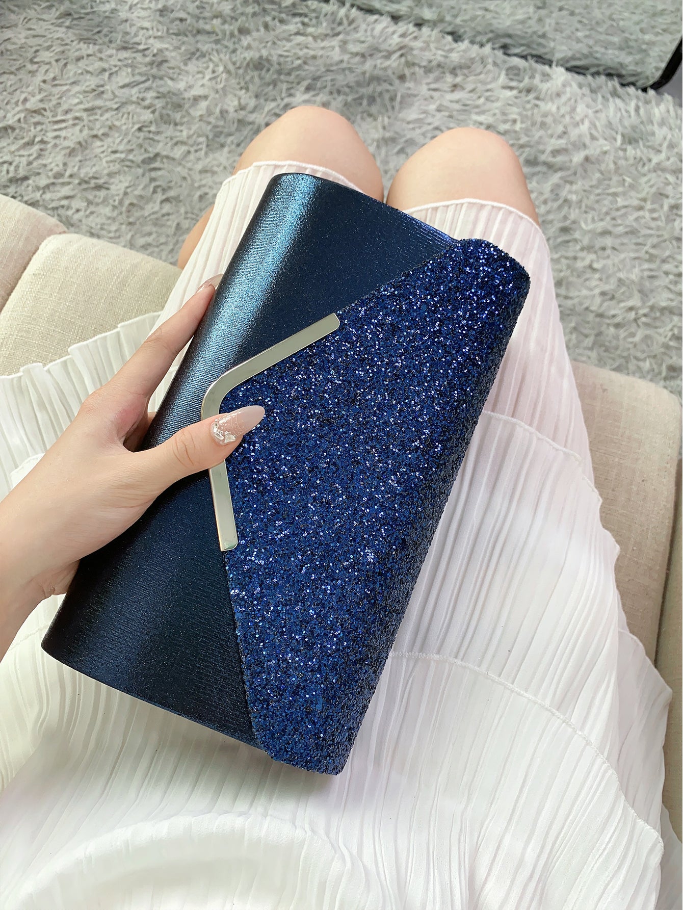 Luxe Glitter Clutch