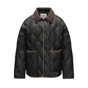 Dames Tussenjas met Corduroy Kraag