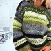 Gebreide Dames Trui met Fair Isle Patroon | Warm & Stijlvol