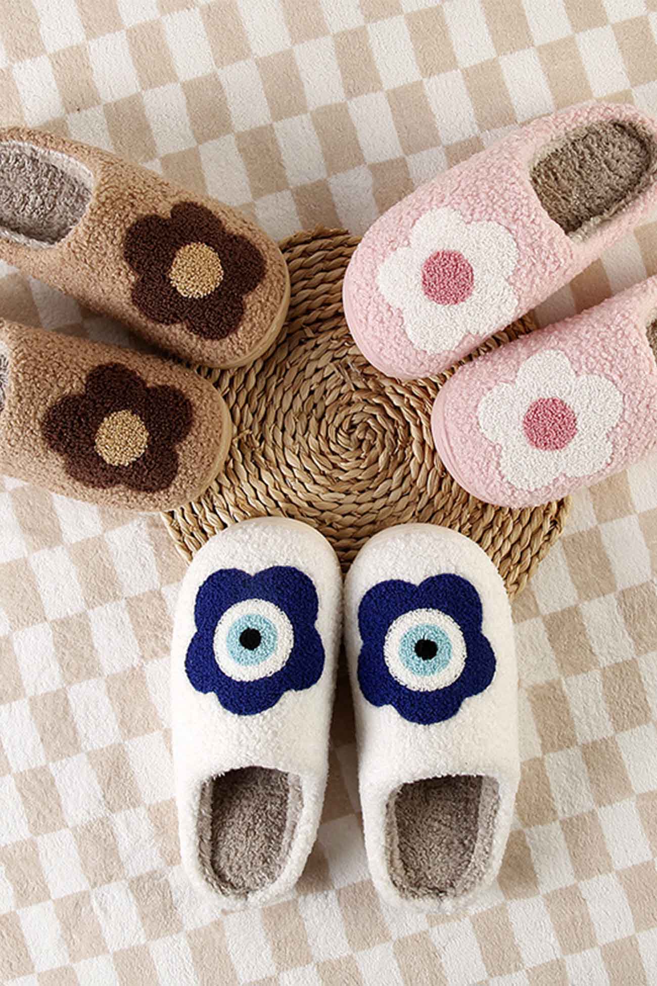 Pluche Bloemen Pantoffels – Premium Kwaliteit