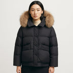 Dames Puffer Jas met Luxe Bontkraag