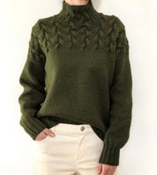 Kabeltrui voor Dames – Warme Klassieke Gebreide Trui met Tijdloze Kabelstructuur