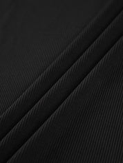 Ribgebreide Dames Top – Top Met Mock Neck En Schuine Uitsnijding