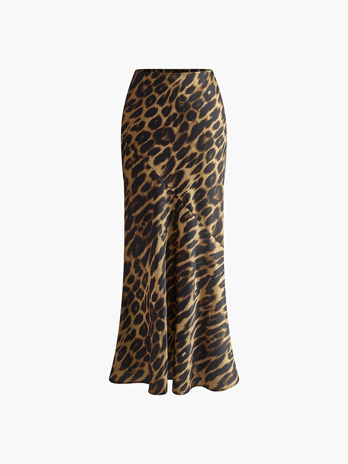 Maxirok met Luipaardprint voor Dames – Trendy Elegante Lange Rok met Animal Print