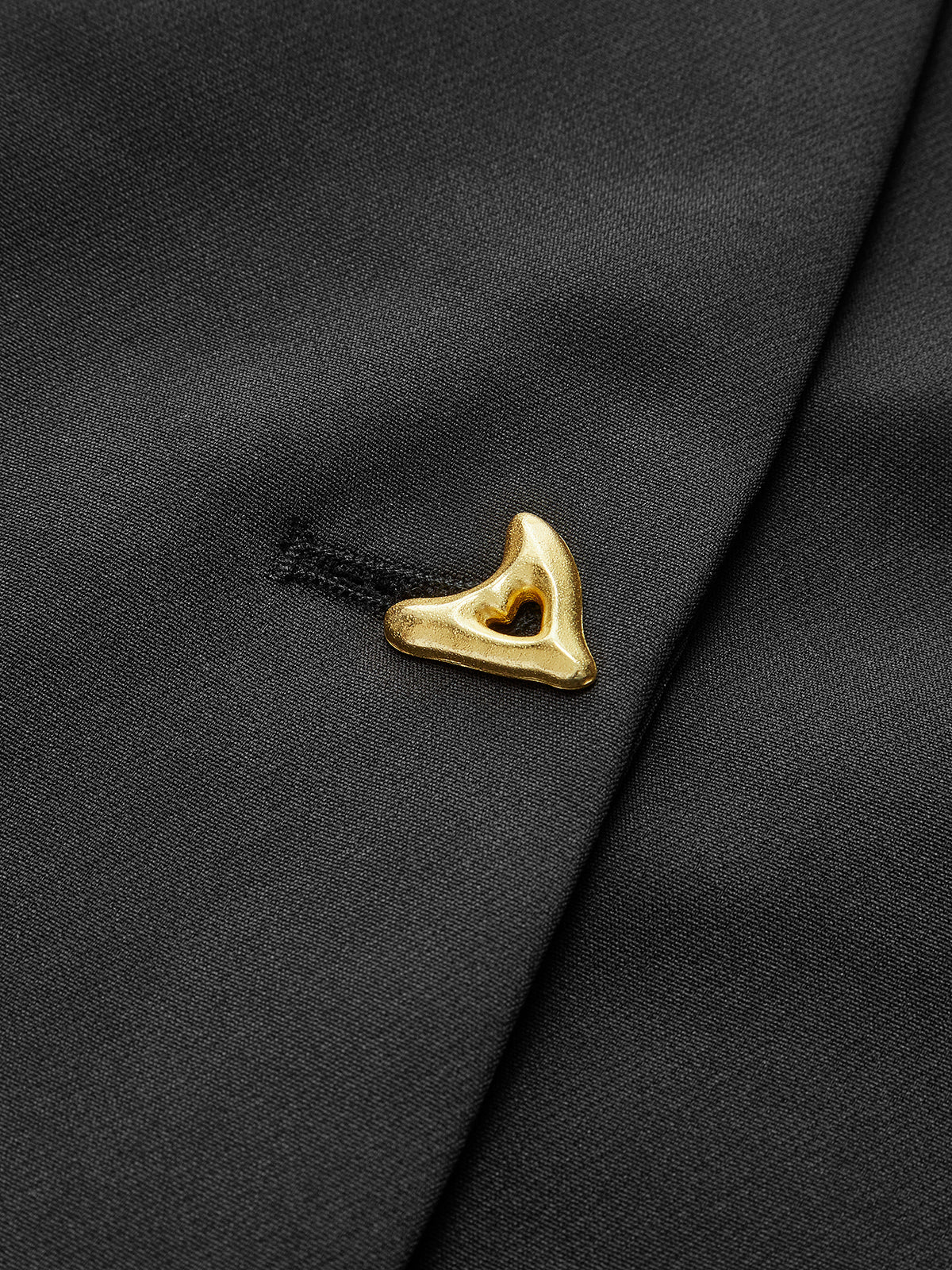 Dames Top – Elegante Blend Top Met V-Hals En Goudkleurige Knopen