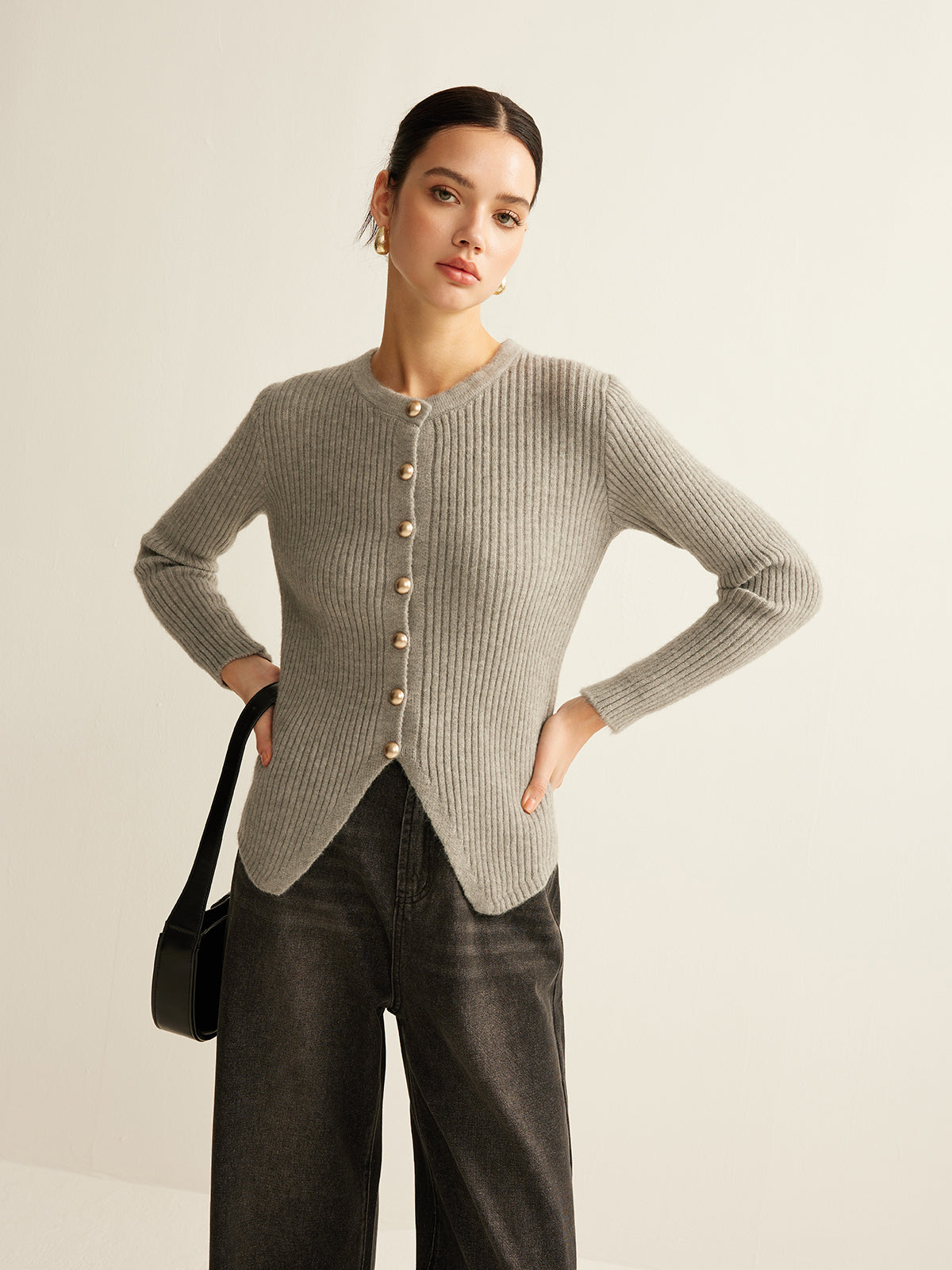 Gebreide Cardigan voor Dames – Zachte Vest met Comfortabele Pasvorm