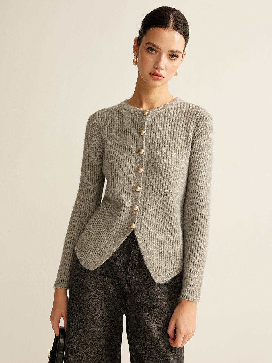 Gebreide Cardigan voor Dames – Zachte Vest met Comfortabele Pasvorm