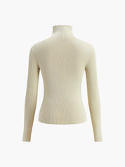 Contrast Top met voor Dames – Comfortabele Stijlvolle Knit Top met Sporty Details