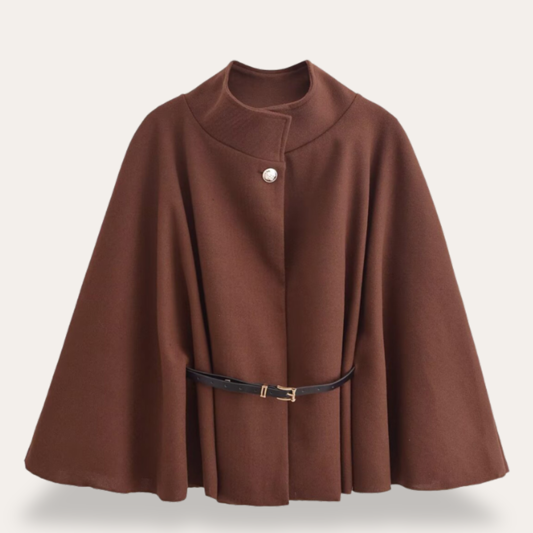 Stijlvolle Dames Cape van Wolmix – Elegant, Warm & Tijdloos