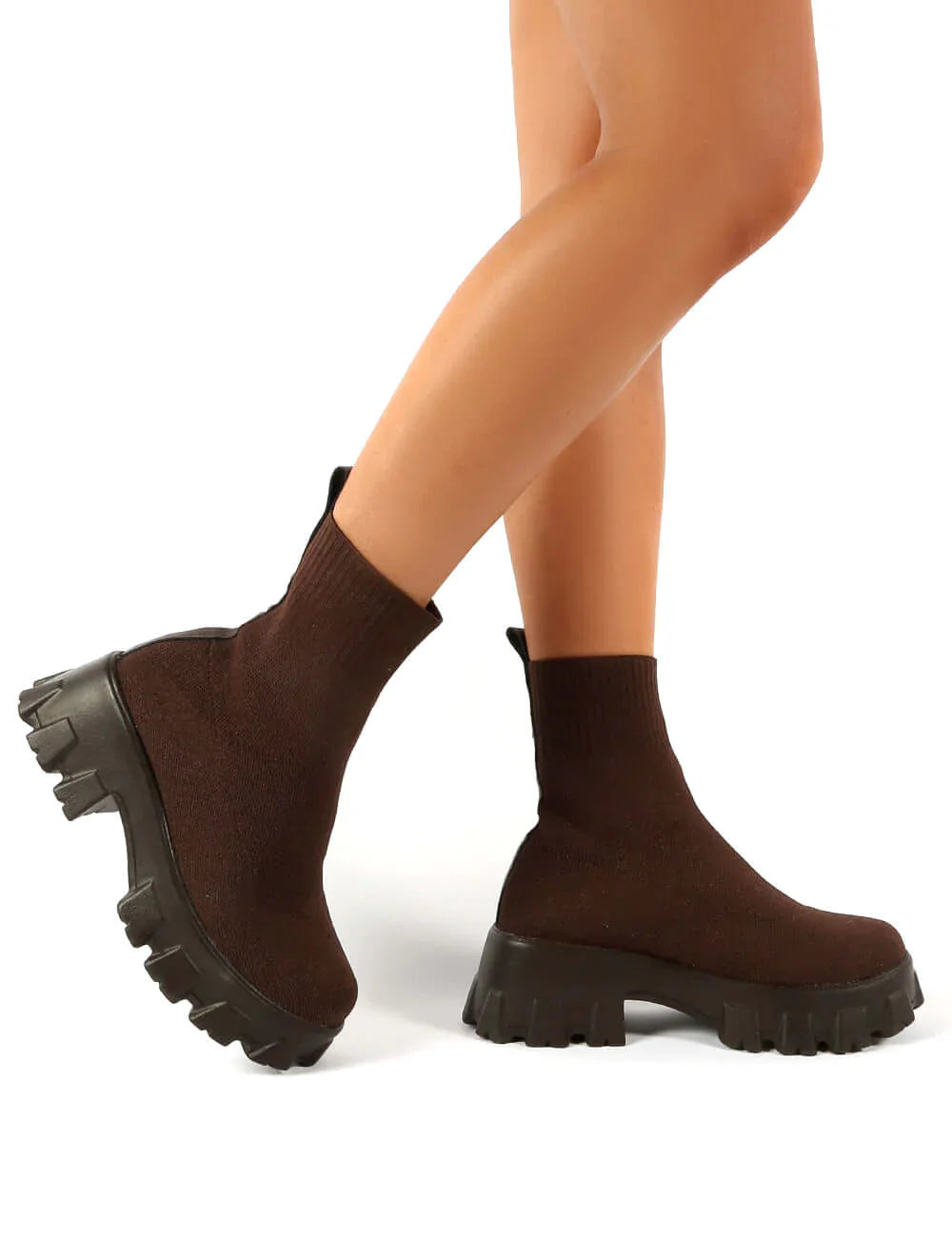 Knit Laarsjes voor Dames – Hippe Gebreide Enkelboots