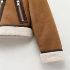 Dea Studios Bruine Suedine Jas