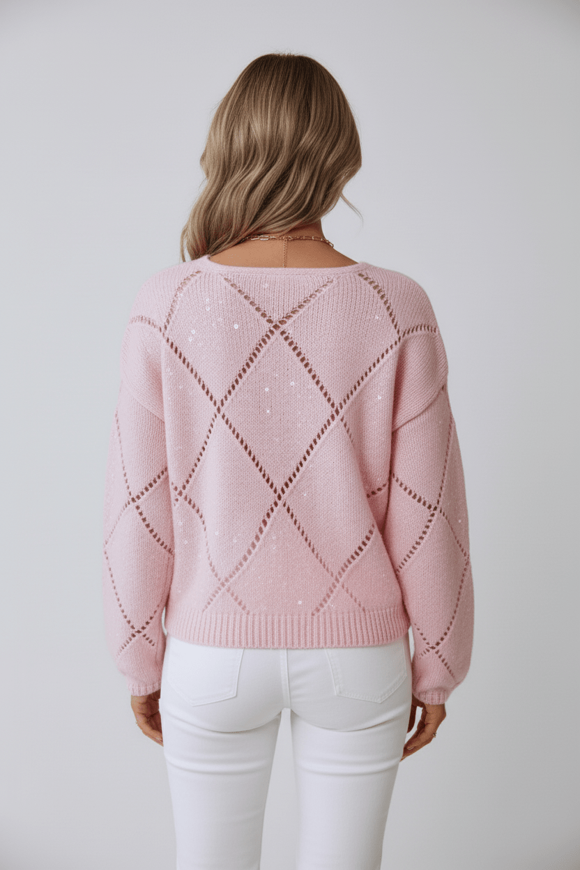 Christina | Winterpullover mit Rautenmuster 2