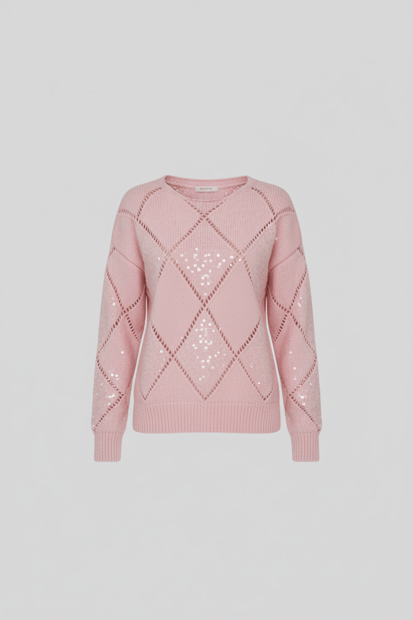 Christina | Winterpullover mit Rautenmuster 4