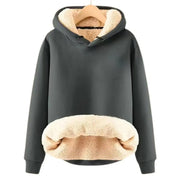Oversized Dames Fleece Hoodie met Sherpa Voering