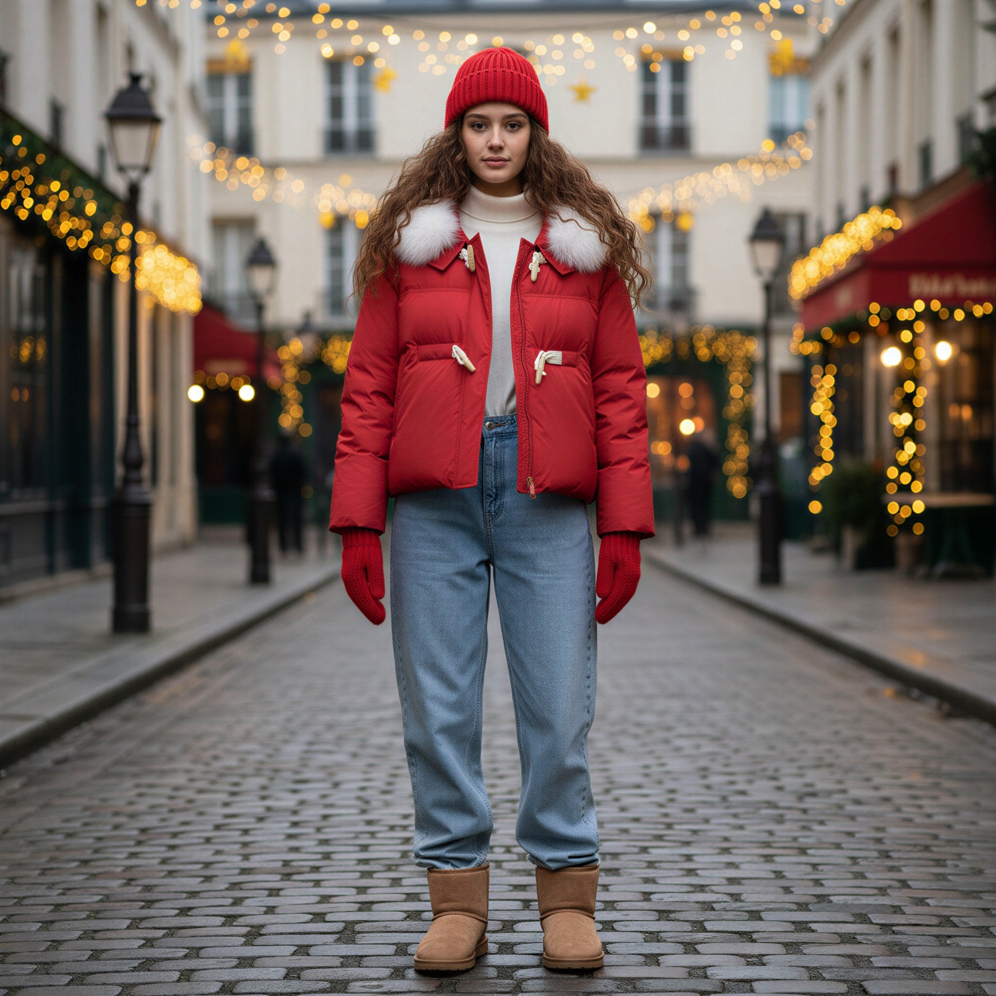 Dames Puffer Jas met Luxe Bontkraag