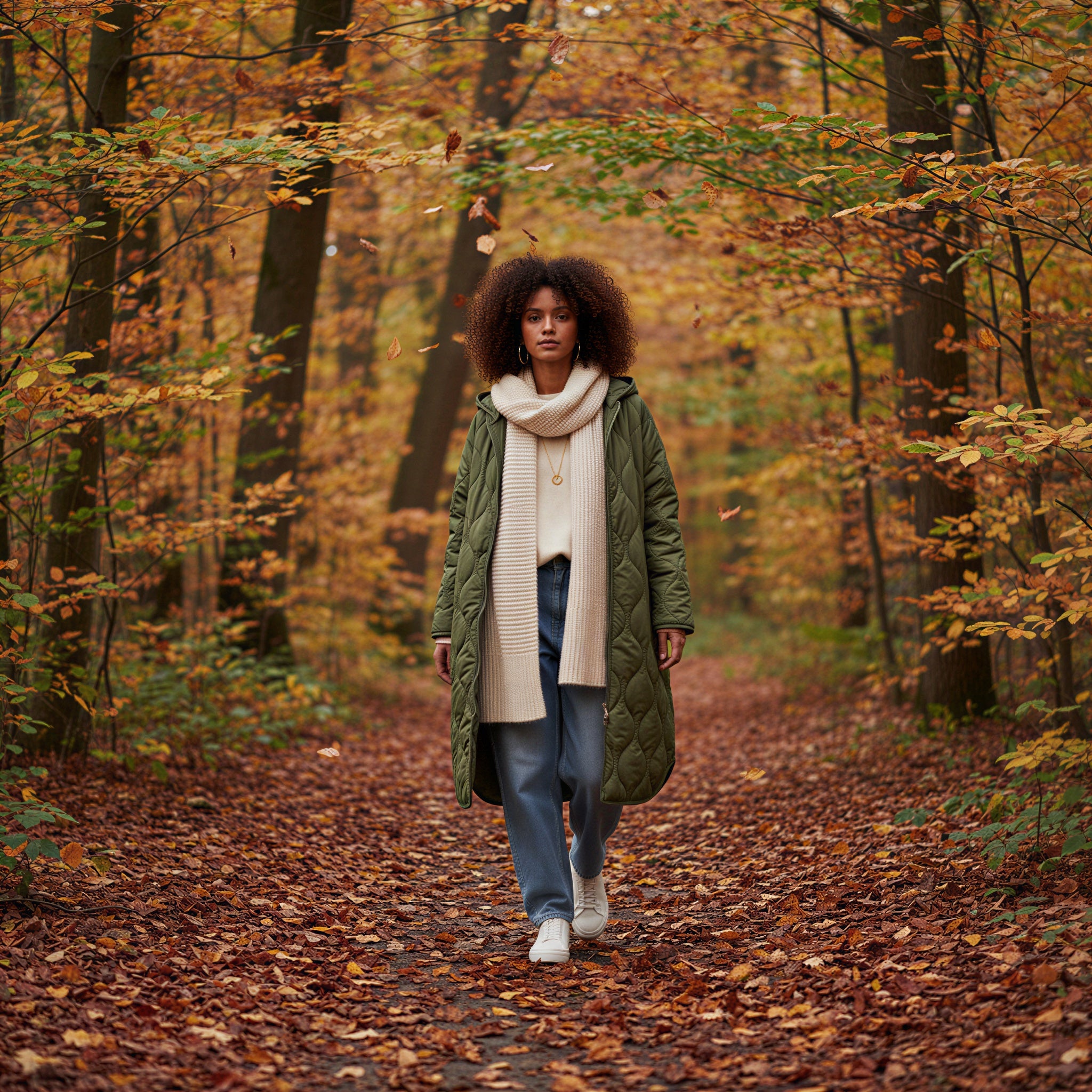 Dames Parka met Capuchon – Modieuze Dames Jas met Print, Duurzaam en Comfortabel