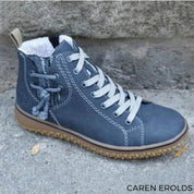 Elvera | Zeitlose Vintage-Stiefel aus Leder-Blau-35-Becker Boutique