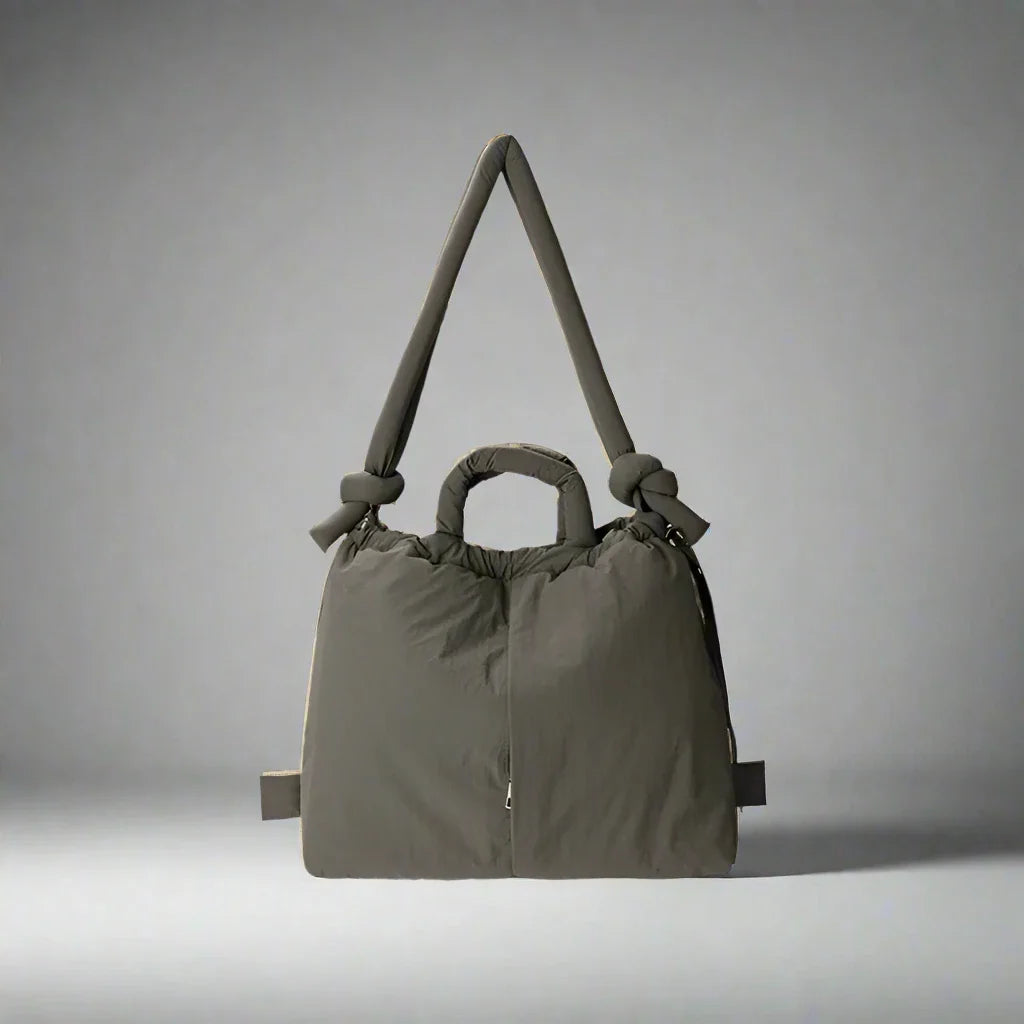 Emilia | Unieke Puffer Handtas - Grijs - #Calora#