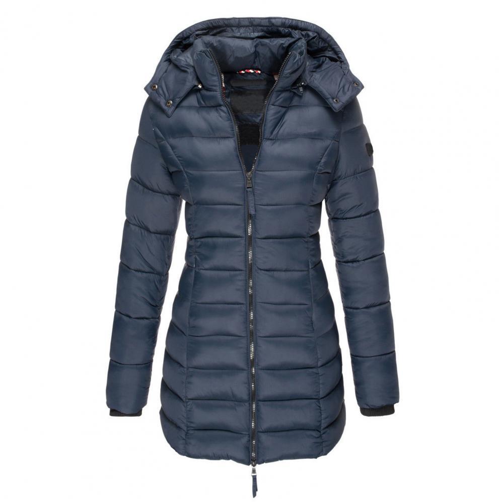 Lange Winterjas met Capuchon voor Dames – Warme Waterafstotende Wintercoat