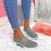Dames Slip-On Sneakers met Klittenband – Comfortabele Houdingscorrigerende Sneakers