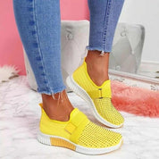 Dames Slip-On Sneakers met Klittenband – Comfortabele Houdingscorrigerende Sneakers