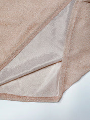 Glinsterende Maxi-Jurk met V-hals en Klokmouwen | Feestelijk en Chique