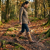 Waterdichte Outdoor Laarzen Dames – Leren Laarzen met Hoge Schacht en Gespen