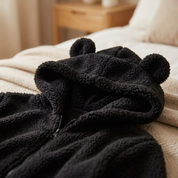 SnugglePaws Fleece Onesie Dames | Superzachte Onesie met Berenoortjes | Warme Loungewear