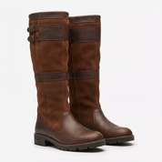 Waterdichte Outdoor Laarzen Dames – Leren Laarzen met Hoge Schacht en Gespen