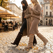 Suede Slouch Dames Laarzen – Trendy Hoge Laarzen