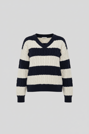 Johanna | Warmer, übergroßer V-Ausschnitt-Pullover 2