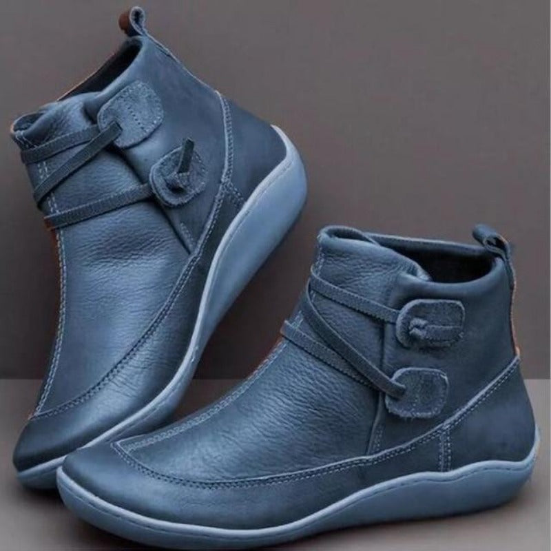 Kev | Wasserdichte Stiefeletten-Blau-35-Becker Boutique