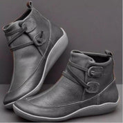 Kev | Wasserdichte Stiefeletten-Grau-35-Becker Boutique