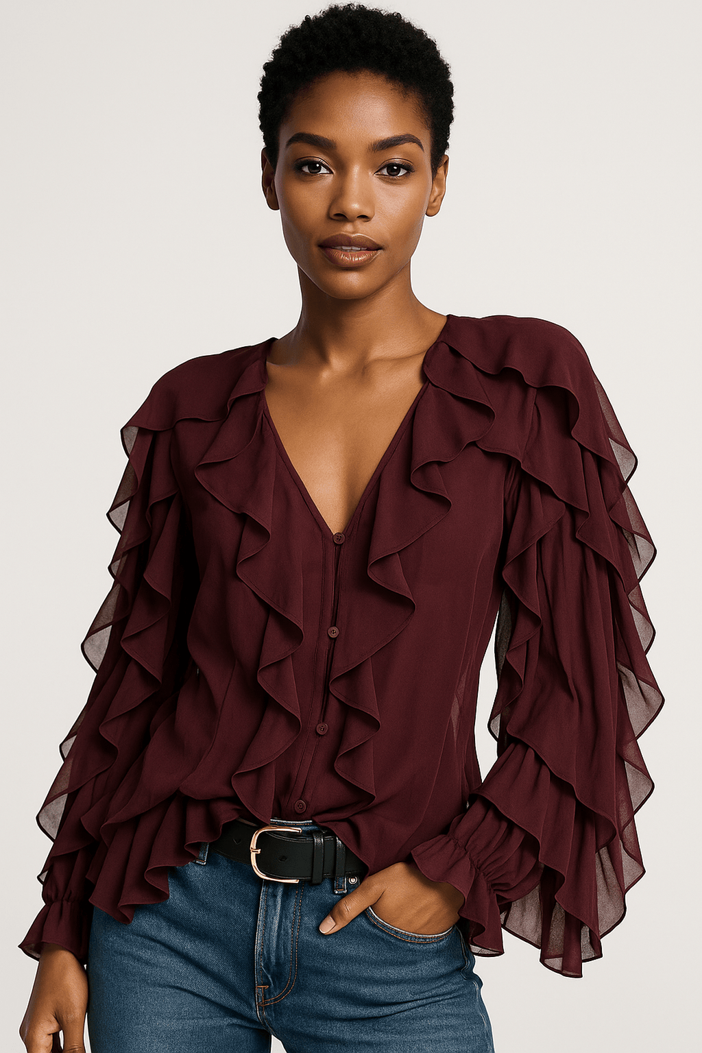 Dea Studios Blouse met Ruches