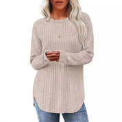 Gebreide Top met Lange Mouwen voor Dames – Zachte Comfortabele Knit