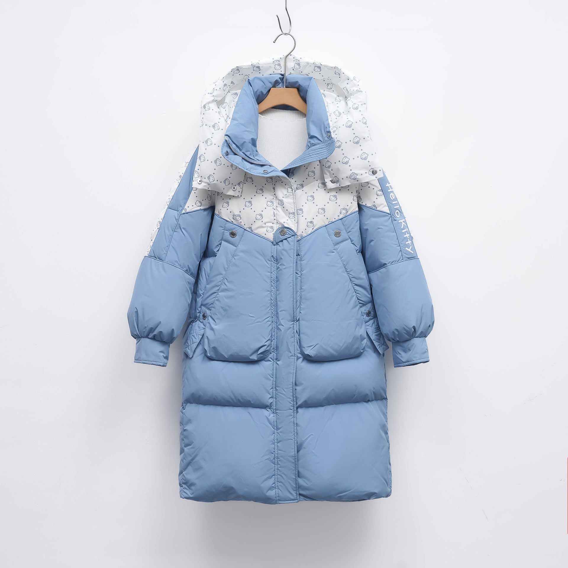 Elegante Dames Parka met Patroon en Moderne Uitstraling