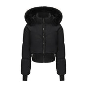 Cropped Puffer Jas voor Dames – Trendy Warme Kort Gewatteerde Winterjas