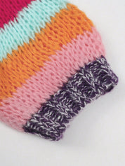 Dames Gebreid Vest met Multicolor Strepen