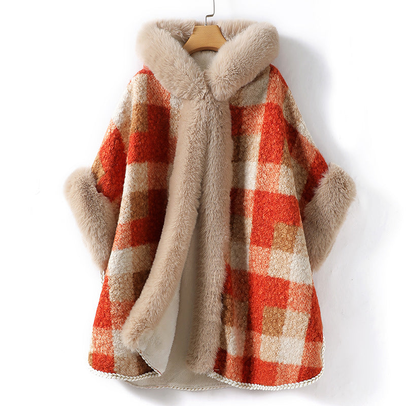 Dea Studios Plaid Cape