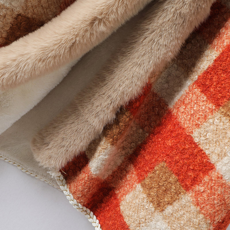 Dea Studios Plaid Cape