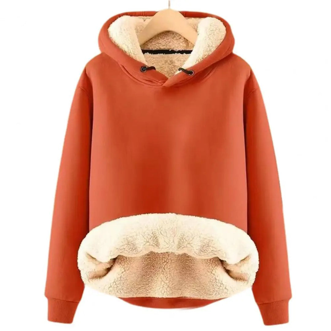 Oversized Dames Fleece Hoodie met Sherpa Voering